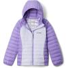 Columbia baby-girls Powder Lite II Hooded Jacket(Snowdrift/Paisley Purple)
