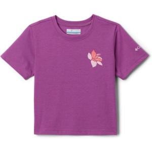 Columbia Girls La Poudre Pass Short Sleeve Tee(Razzle/Petal Power)