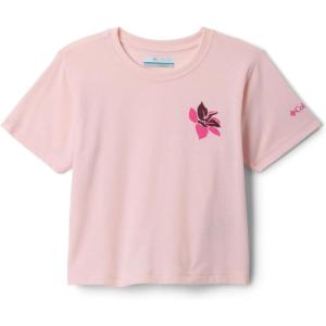 Columbia Girls La Poudre Pass Short Sleeve Tee(Satin Pink/Petal Power)