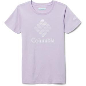 Columbia Girls Mission Lake Short Sleeve Graphic ShirtT-Shirt(Morning Mist/Csc Stacked Banded Graphic)