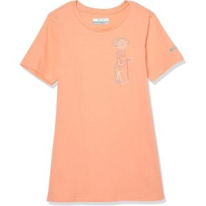 Columbia Girls Mission Lake Short Sleeve Graphic ShirtT-Shirt(Peach/Camp Csc Graphic)