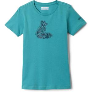 Columbia Girls Mission Lake Short Sleeve Graphic ShirtT-Shirt(Teal/Foxy Swirl)