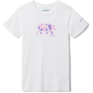 Columbia Girls Mission Lake Short Sleeve Graphic ShirtT-Shirt(White/Geobear)