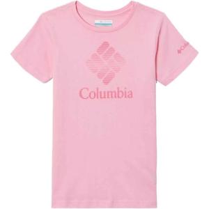 Columbia Girls Mission Lake Short Sleeve Graphic ShirtT-Shirt(Wild Rose/Csc Stacked Banded Graphic)