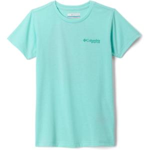 Columbia Girls PFG Short Sleeve Graphic Tee(Gulf Stream/Fotw Getaway Marlin)