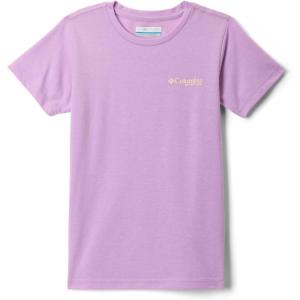 Columbia Girls PFG Short Sleeve Graphic Tee(Hydrangea/Pfg Fish Flag)