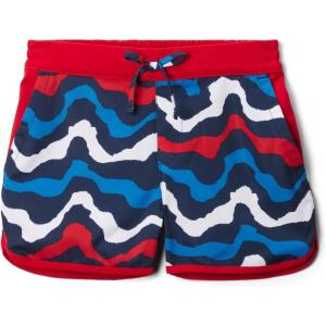 Columbia Girls Sandy Shores Boardshort(Collegiate Navy Wavy/Mountain Red)