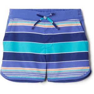 Columbia Girls Sandy Shores Boardshort(Dark Sapphire Danby Stripe/Purple Lotus)