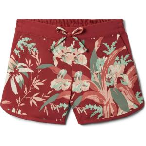 Columbia Girls Sandy Shores Boardshort(Dusty Crimson Magnolia Floral)