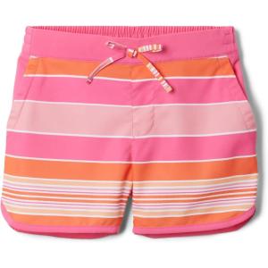 Columbia Girls Sandy Shores Boardshort(Wild Geranium Danby Stripe/Wild Geranium)