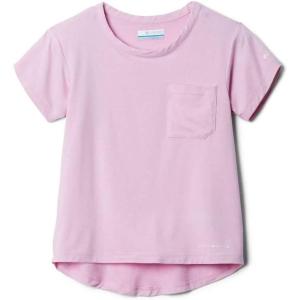 Columbia Girls Tech Trail Short Sleeve Tee(Wild Rose Heather)