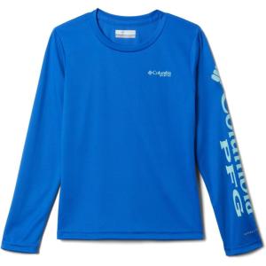 Columbia Girls Tidal Tee Long Sleeve(Blue Macaw/Gulf Stream Logo)