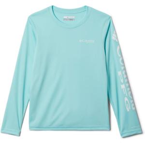 Columbia Girls Tidal Tee Long Sleeve(Gulf Stream/White Logo)
