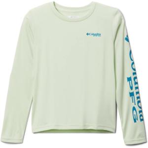 Columbia Girls Tidal Tee Long Sleeve(Light Lime/Deep Marine Logo)