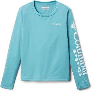 Columbia Girls Tidal Tee Long Sleeve(Sea Wave/White Logo)