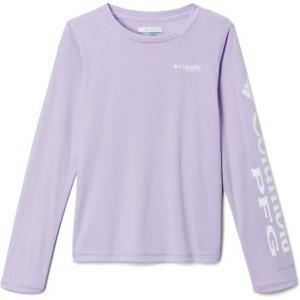 Columbia Girls Tidal Tee Long Sleeve(Soft Violet/White Logo)