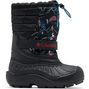 Columbia Kids’ Powderbug Snowlite Snow Boots(Black/Black Mountopia)