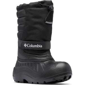 Columbia Kids’ Powderbug Snowlite Snow Boots(Black/White)