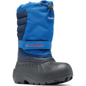 Columbia Kids’ Powderbug Snowlite Snow Boots(Mountain Blue/Spicy)