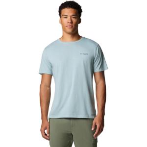 Columbia Mens PFG Uncharted Graphic Tee(Crushed Blue Heather/Pfg Swamp Shack)