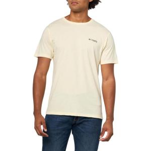 Columbia Mens PFG Uncharted Graphic Tee(Lemon Wash Heather/Pfg Gear Gator)