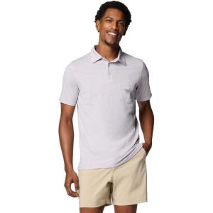 Columbia Mens PFG Uncharted Polo(Lavender Pearl Heather)