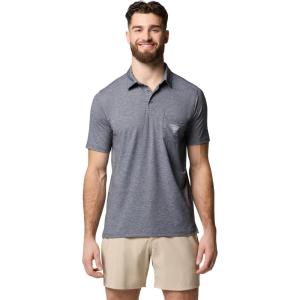 Columbia Mens PFG Uncharted Polo(Shark Heather 2024)