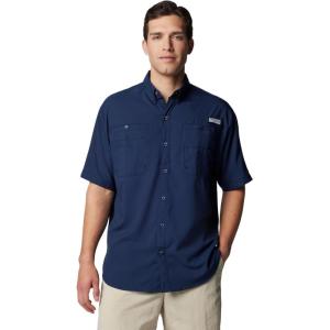 Columbia Men’s Silver Ridge Blocked Long Sleeve Shirt(Collegiate Navy)
