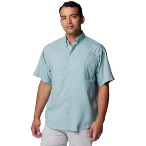 Columbia Men’s Silver Ridge Blocked Long Sleeve Shirt(Crushed Blue)