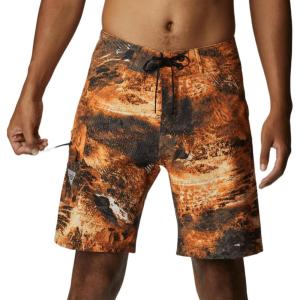 Columbia Men’s Silver Ridge Blocked Long Sleeve Shirt(Orange Blast Realtree Horizon)