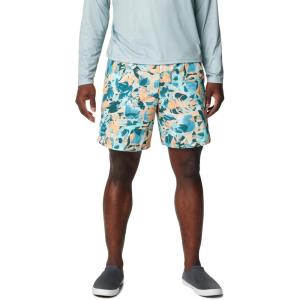 Columbia Mens Super Backcast II Water Short(Midnight Teal Ikat Palms)