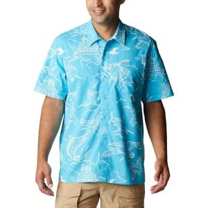 Columbia Men’s Super Tamiami Long Sleeve Shirt(Atoll Mighty Marlins Print)