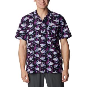 Columbia Men’s Super Tamiami Long Sleeve Shirt(Black Ballybait Print)