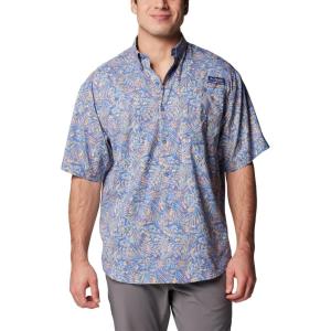 Columbia Men’s Super Tamiami Long Sleeve Shirt(Bluebell Tunado)