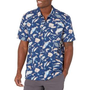 Columbia Men’s Super Tamiami Long Sleeve Shirt(Carbon Midwest Bounty Print)