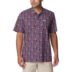 Columbia Men’s Super Tamiami Long Sleeve Shirt(Collegiate Navy/Pfg Banner)