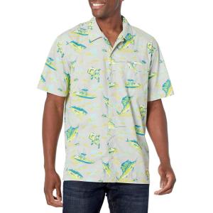 Columbia Men’s Super Tamiami Long Sleeve Shirt(Cool Grey Reel Dreamz Print)