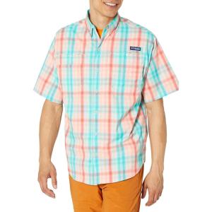 Columbia Men’s Super Tamiami Long Sleeve Shirt(Corange Blur Check)
