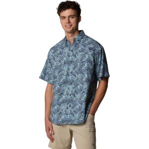 Columbia Men’s Super Tamiami Long Sleeve Shirt(Crushed Blue Marlin Palms)