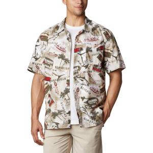 Columbia Men’s Super Tamiami Long Sleeve Shirt(Fossil Offshore Archive Print)