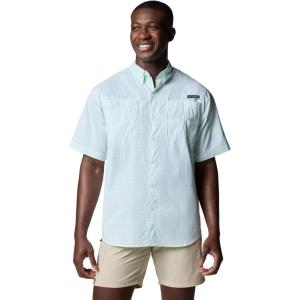 Columbia Men’s Super Tamiami Long Sleeve Shirt(Glaze Green Multi Gingham)