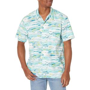 Columbia Men’s Super Tamiami Long Sleeve Shirt(Gulf Stream Flatout Print)
