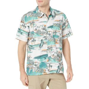 Columbia Men’s Super Tamiami Long Sleeve Shirt(Gulf Stream Marina Vacation Print)