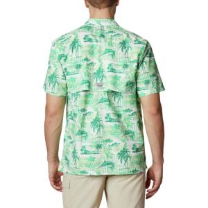 Columbia Men’s Super Tamiami Long Sleeve Shirt(Key West Polynesian Print)