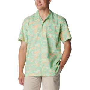 Columbia Men’s Super Tamiami Long Sleeve Shirt(New Mint/Fullcast)