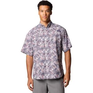 Columbia Men’s Super Tamiami Long Sleeve Shirt(Nocturnal Marlin Palms)