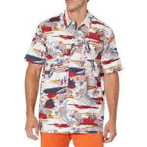 Columbia Men’s Super Tamiami Long Sleeve Shirt(Red Spark Marina Vacation Print)