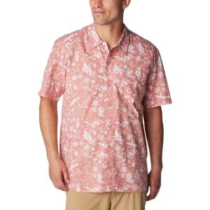 Columbia Men’s Super Tamiami Long Sleeve Shirt(Sandalwood Pink/Kahawai)