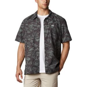 Columbia Men’s Super Tamiami Long Sleeve Shirt(Shark Freshwater Roots Print)