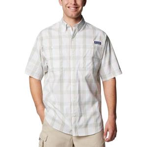 Columbia Men’s Super Tamiami Long Sleeve Shirt(Smokey Sage All Over Gingham)